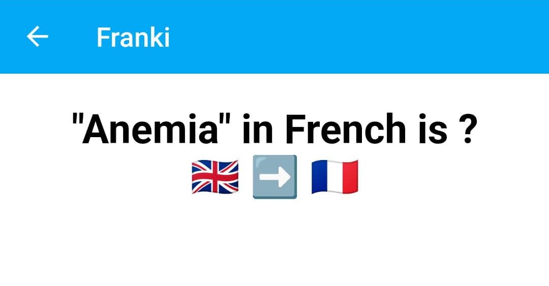 front of sample card